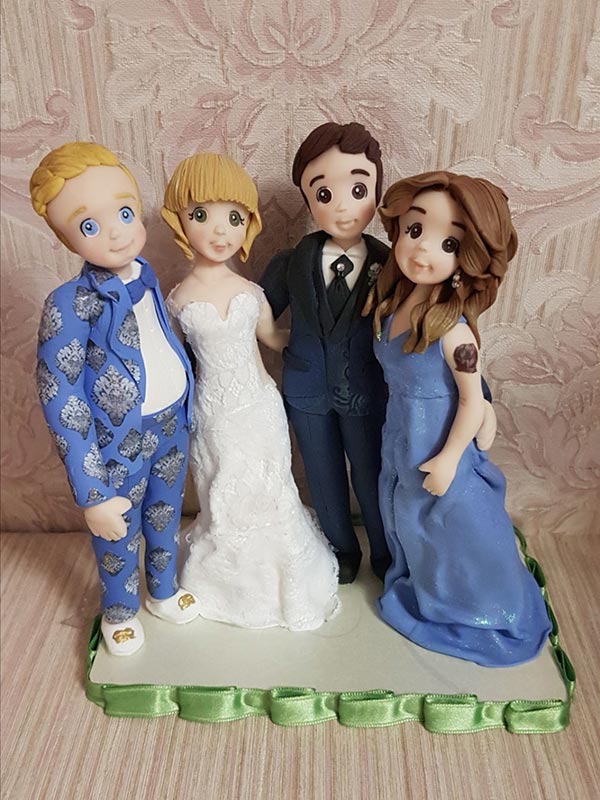 cake topper personalizzato regalo testimoni nozze