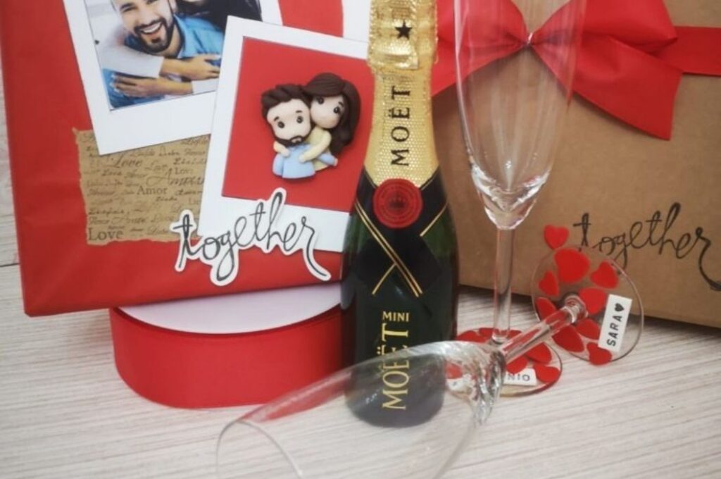 regalo san valentino per lui box champagne