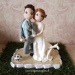 matrimonio tema calcio cake topper calciatore
