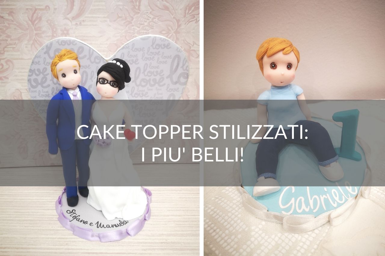 Cake Toppers Personalizzati per Matrimono, Anniverario, Laurea, e altro