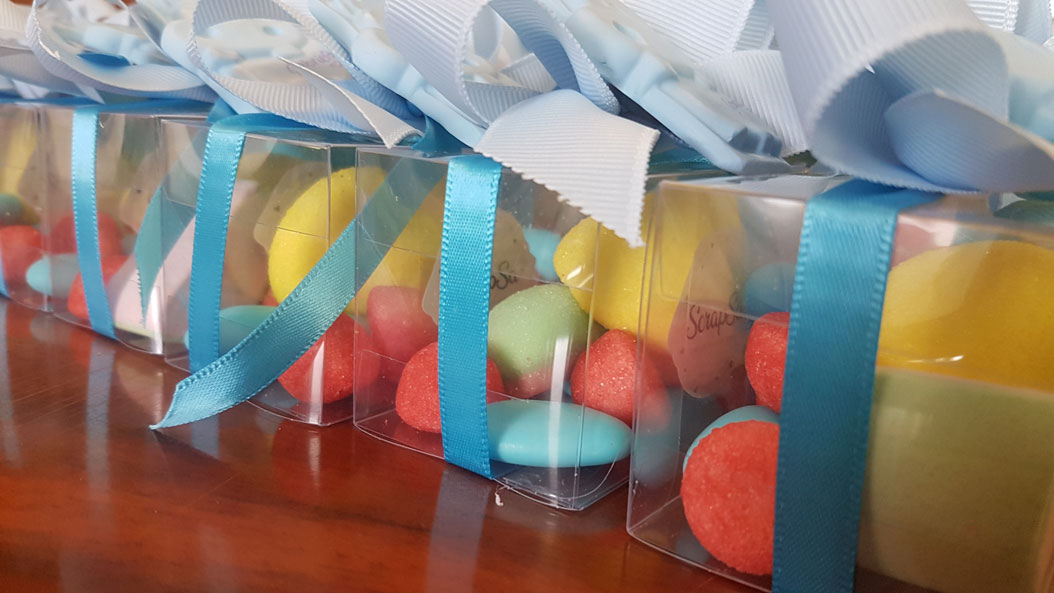 scatolina caramelle bomboniere primo compleanno