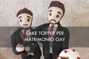 cake topper gay matrimonio