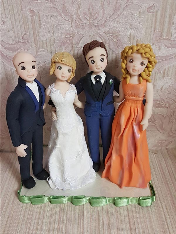 cake topper personalizzato regalo testimoni nozze